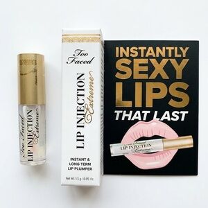 BNIB Too Faced Mini Lip Extreme Plumper — Clear